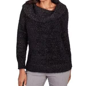 Joseph Ribkoff size 12 Cowl eyelash sweater excellent condition